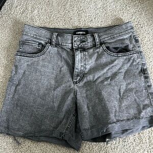 Express shorts raw hem size 6